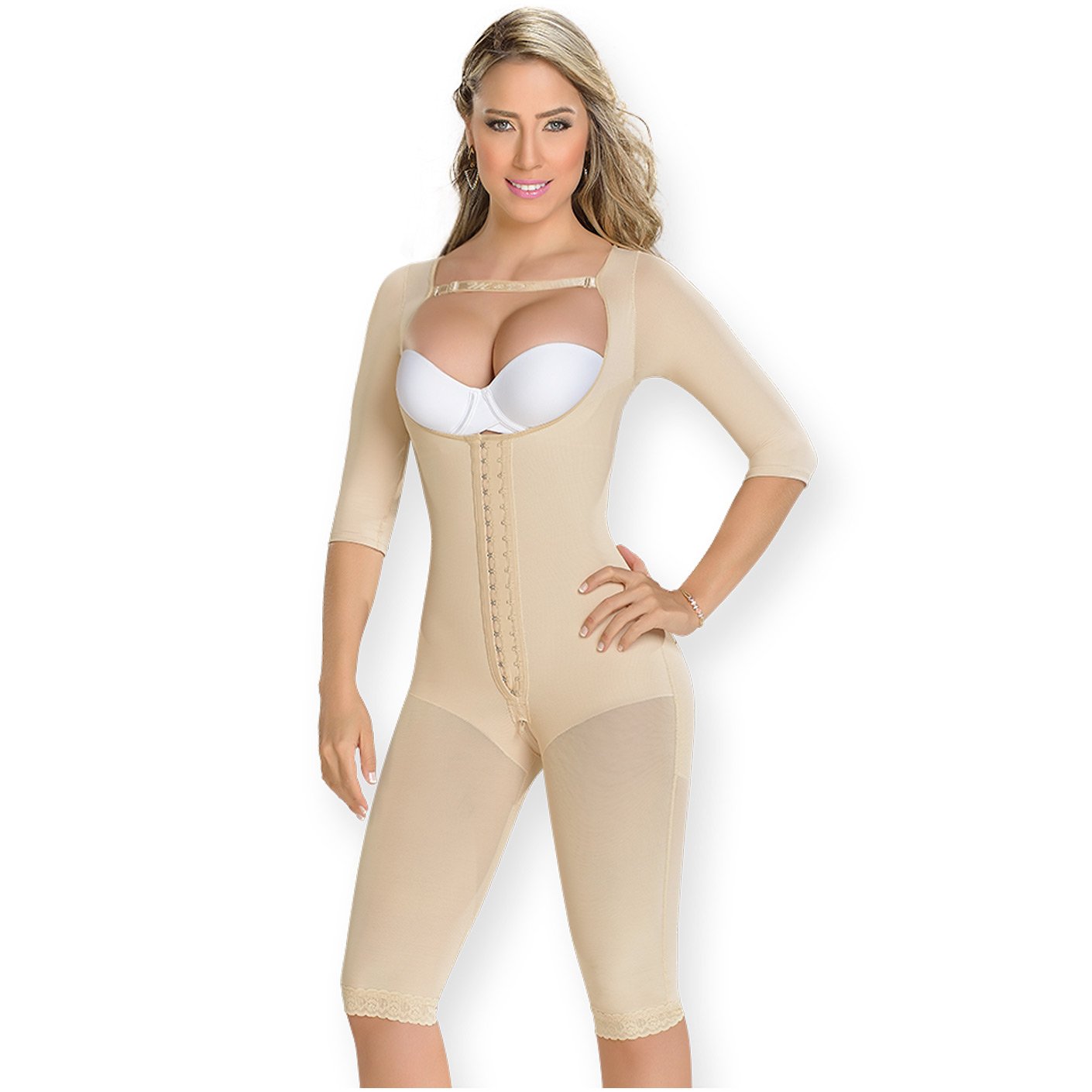 Woman in Faja compression garement